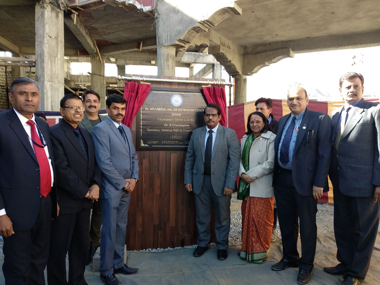 Chairman DRDO laid foundation stone of Dr APJ Abdul Kalam extension Centre at DIHAR, Leh