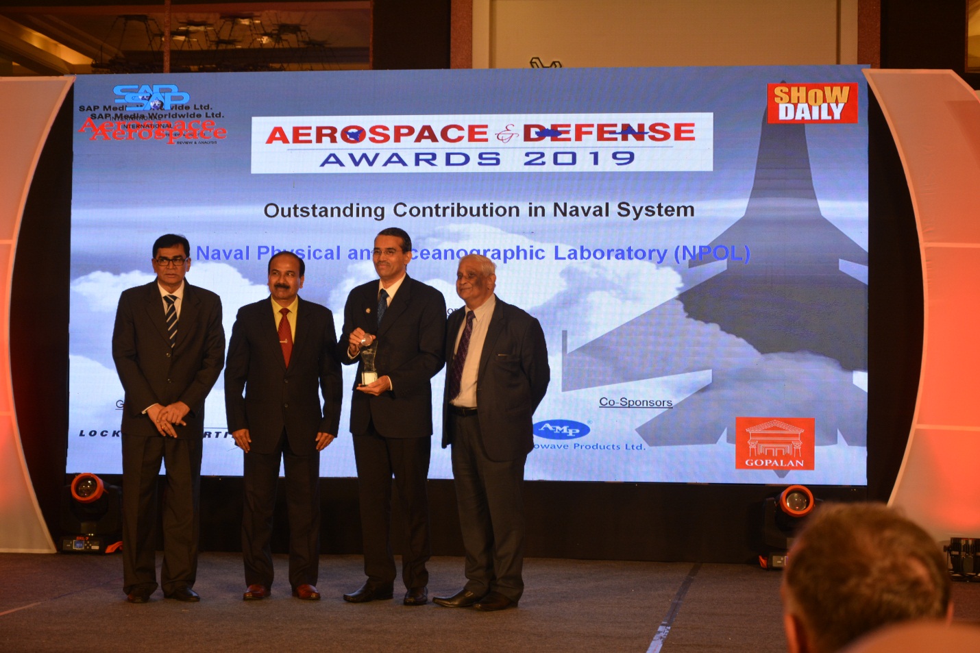 Aerospace and Defence Awards -2019 Shri. S. Kedarnath Shenoy, OS & Director, NPOL Receiving the Award