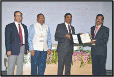 Shri U G Suryawanshi, TO-C receiving award