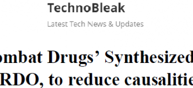 ‘Combat Drugs’ Synthesized by DRDO, to reduce causalities
