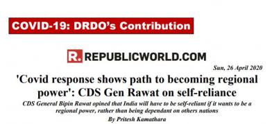 DRDO News - 27 April 2020