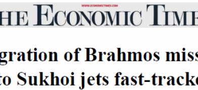 Integration of Brahmos missiles into Sukhoi jets fast-tracked