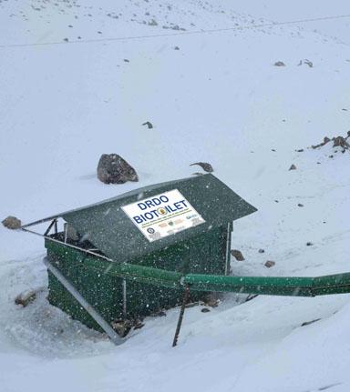 DRDO Biotoilet for High altitude areas