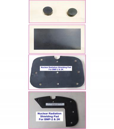 Nuclear Shielding Pads for Combat  Vehicles