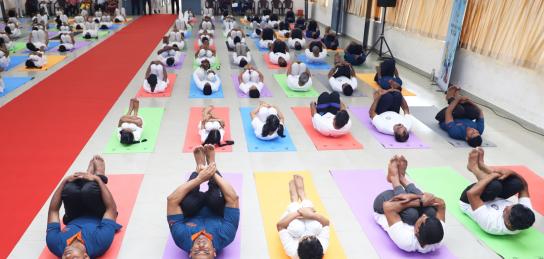 International Yoga Day at BVV DRDO school