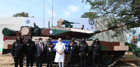 PM hands over Arjun Main Battle Tank (MK-1A) to the Army