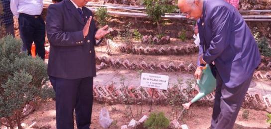 Tree Plantation by Shri Sangam Sinha, OS & DG (R&M) during visit at ITM on 18 Apr 2022