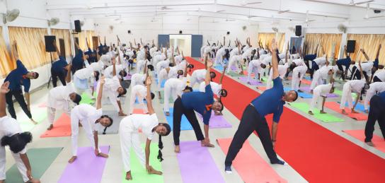 International Yoga Day at BVV DRDO school