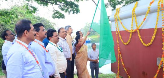 Launching Ceremony of Hull Modules at UARF, NPOL by Chairman DRDO