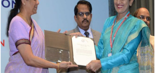 सुश्री नवनीत गाबा को 2016 का वैज्ञानिक पुरस्कार मिला