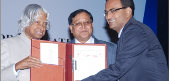 Mr. Girish Mishra received Young Scientist of the year award 2010