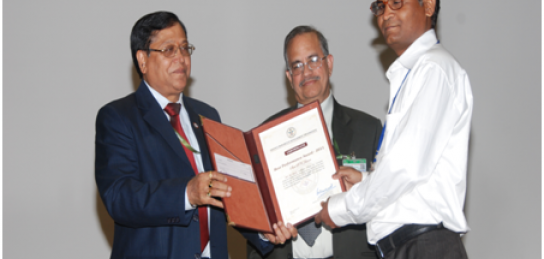 Mr. S K Jilowa received Best Performance award 2011