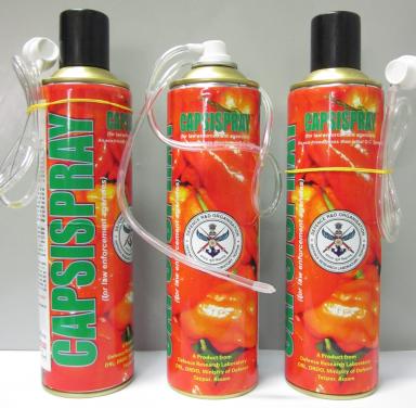 Non-lethal Chilli Spray, and Capsispray for Personal Protection