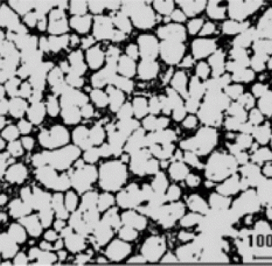 Globular Microstructure  after MHD stirring 