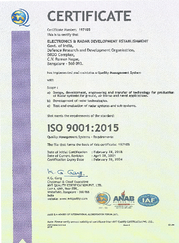 ISO Certificate