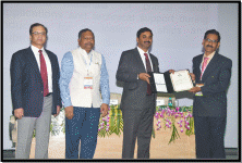 Shri U G Suryawanshi, TO-C receiving award 