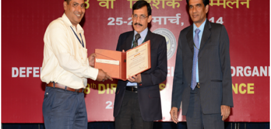 Mr Dhruvkant Singh received Best Performance award  2013