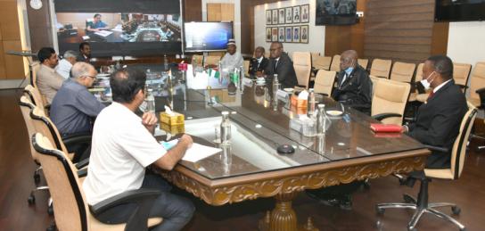 High-level Meeting of Nigerian delegation with Chairman DRDO