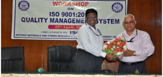 Workshop on ISO 9001:2015 on 25 April 2018